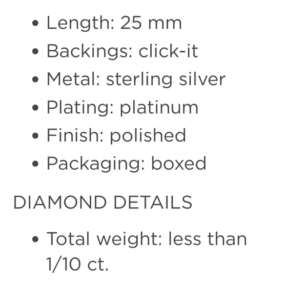 Diamond Mystique Platinum Over Silver Earrings. - Picture 5 of 5